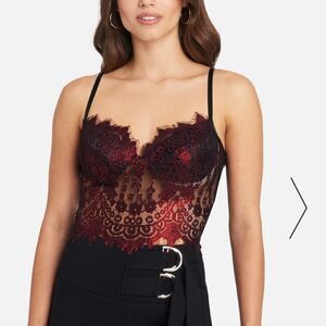 Bebe Metallic foil lace bralette. Size 12. NWT. Nightie. Sexy. Festival